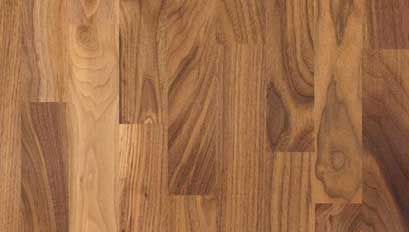 Xylo Walnut Engineered Flooring 3-Strip, Rustic, Lacquered