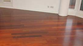 Wood floor staining