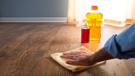 Wood floor cleaning