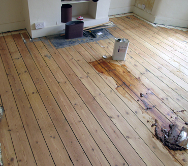 Wood floor gap filling in London